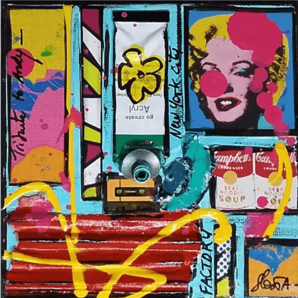 sophie costa peinture pop art carré d'artistes